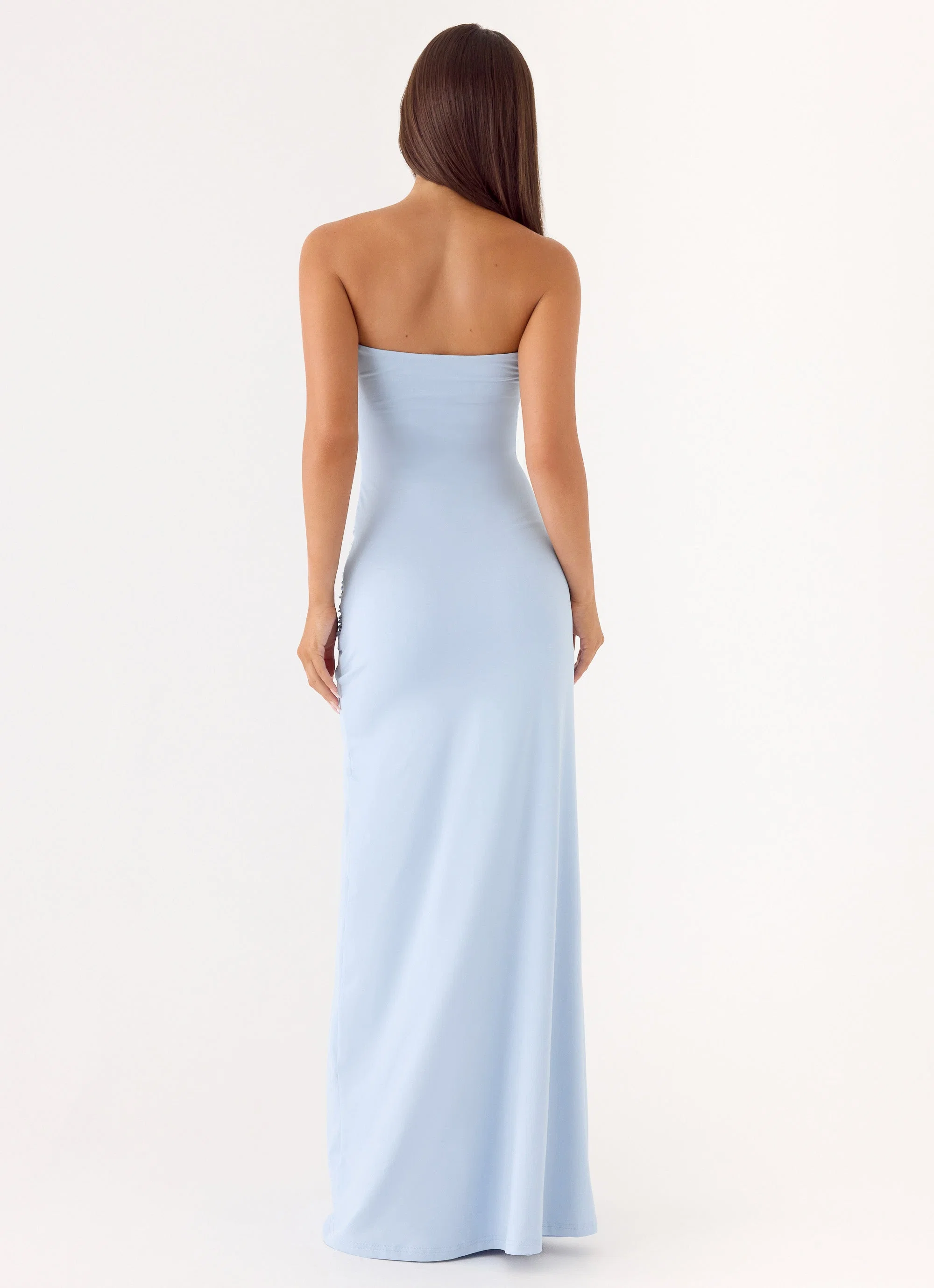 Dimmi Strapless Maxi Dress - Blue