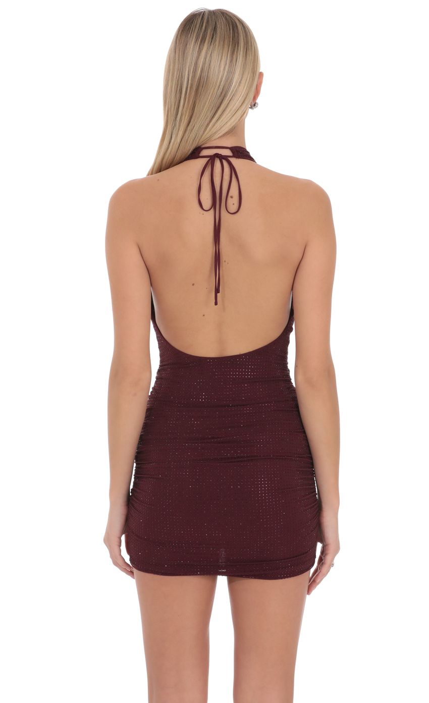 Celine Rhinestone Mini Dress