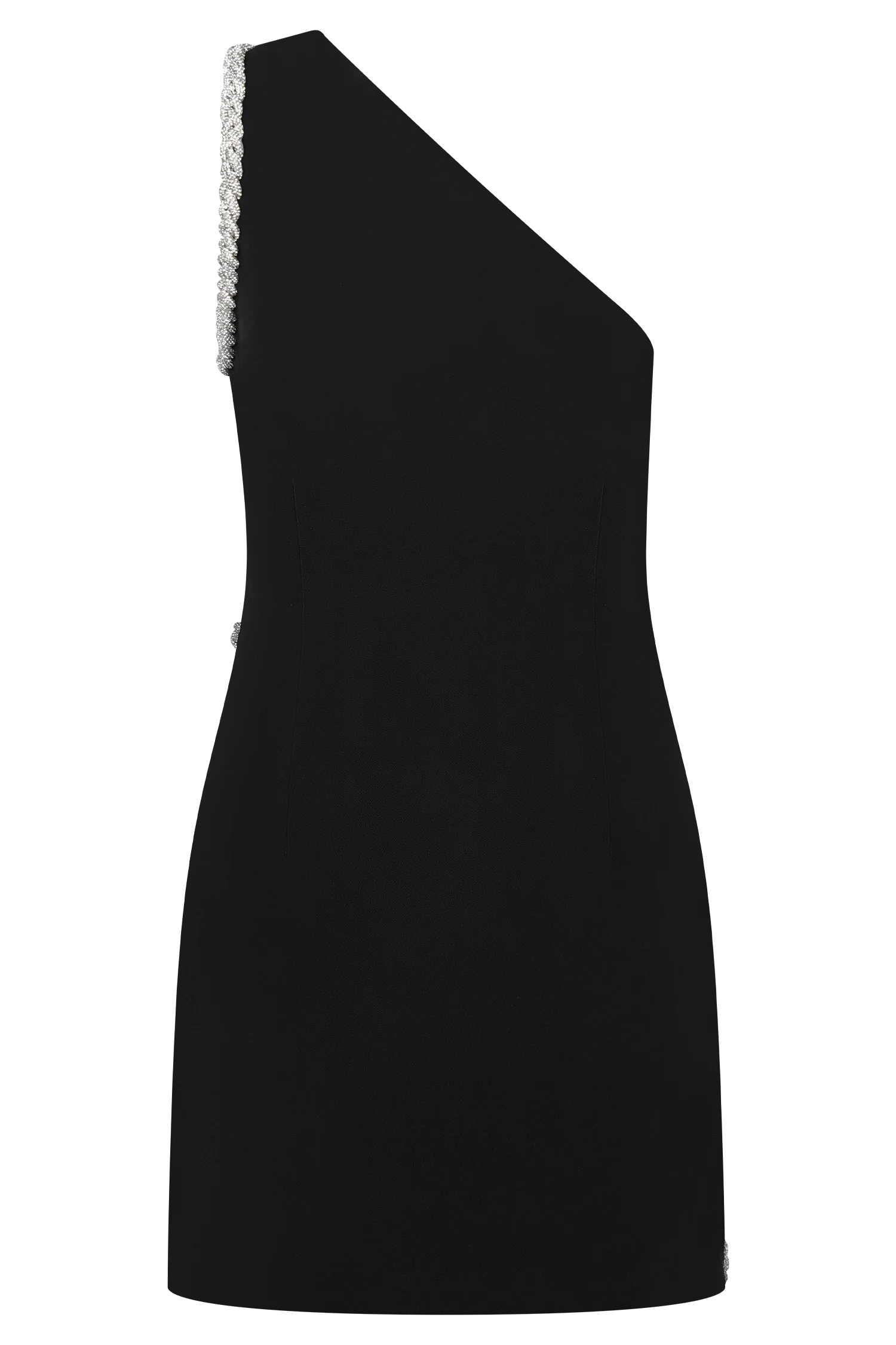 Eleonora Diamante Trim Mini Dress - Black