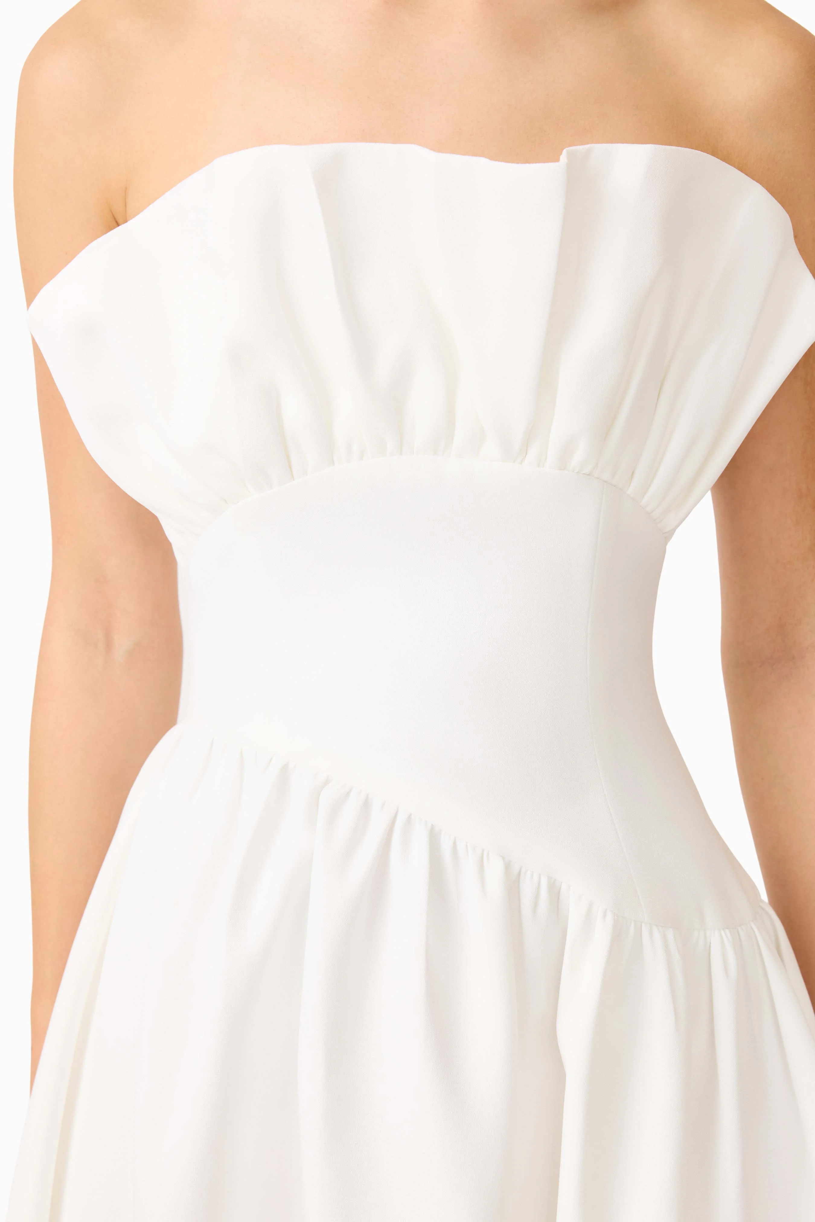 Laurel Sleeveless Maxi Dress In White