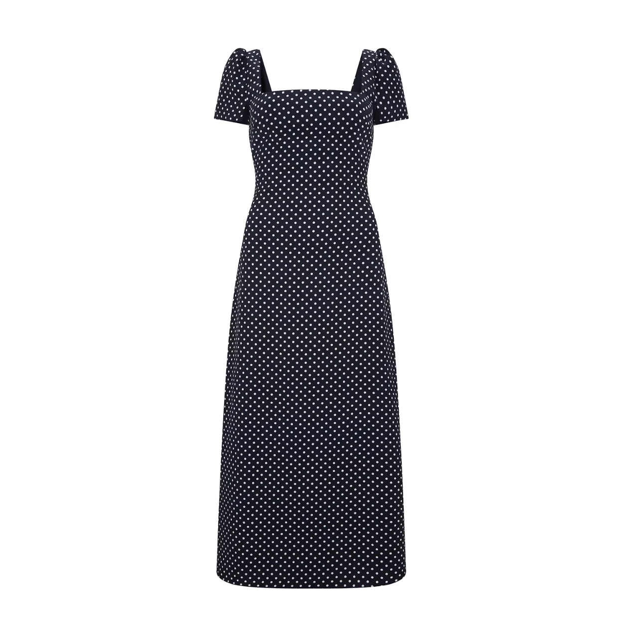 Square Neck Slip Midi Dress