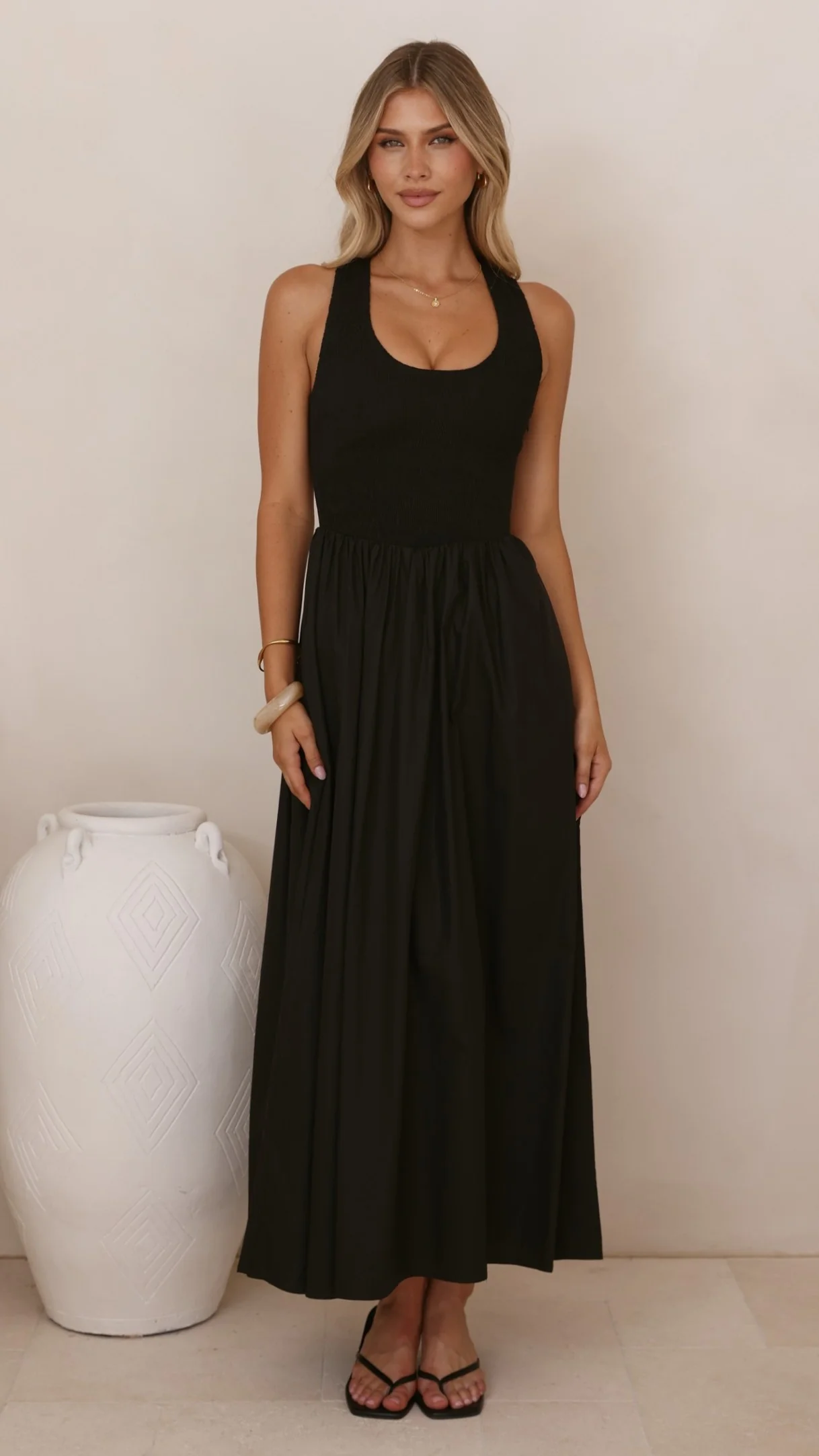 Maia Maxi Dress - Black