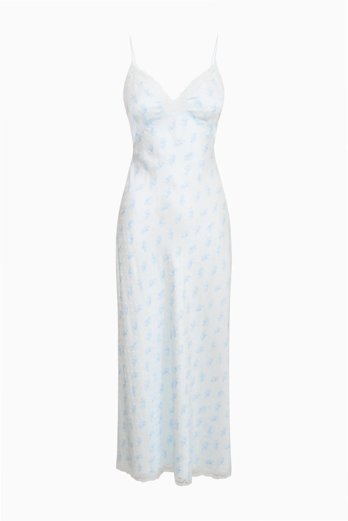 Manuela Silk-Blend Maxi Slip Dress