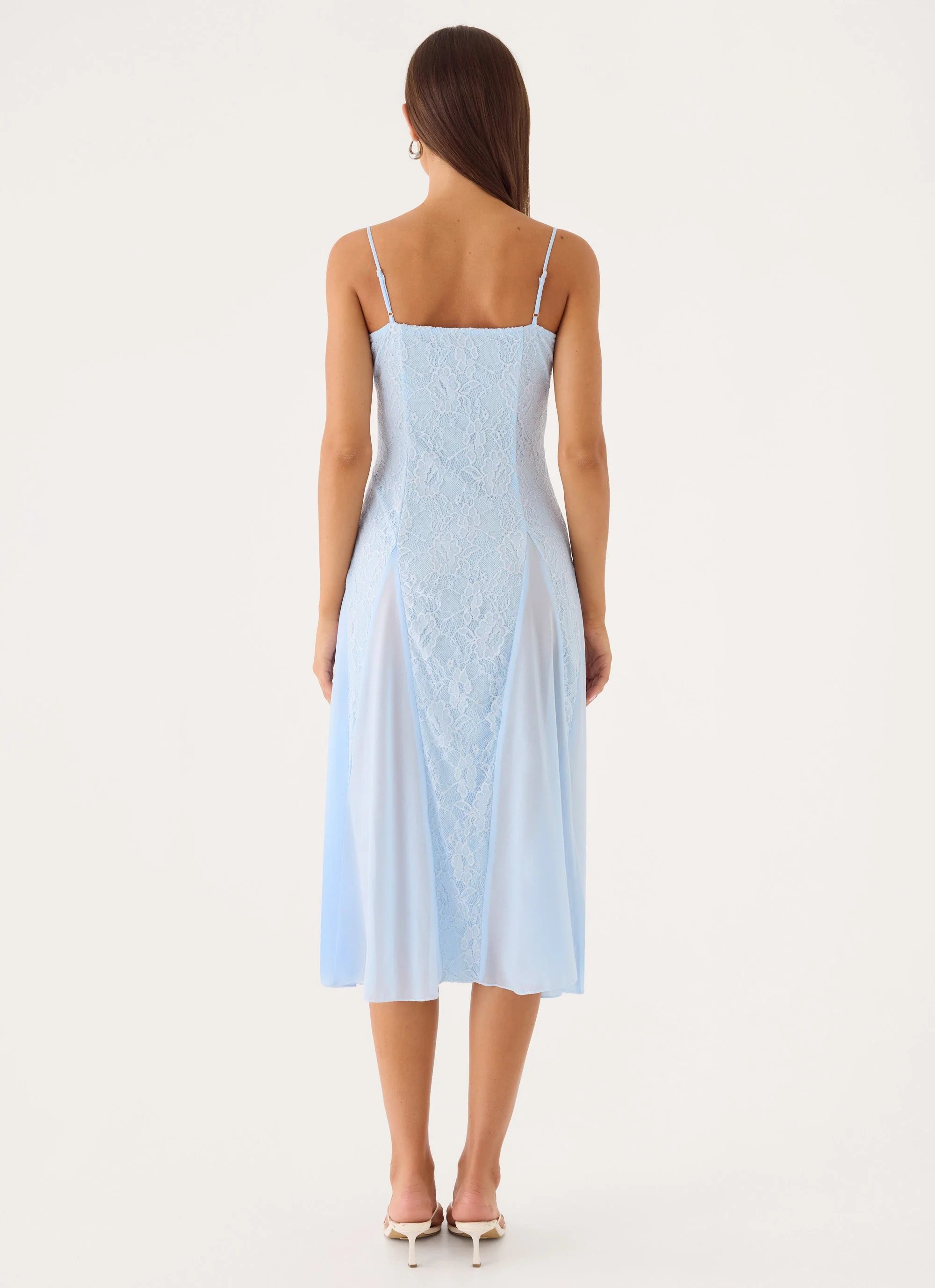 Erynda Midi Dress - Blue - luluinthesky
