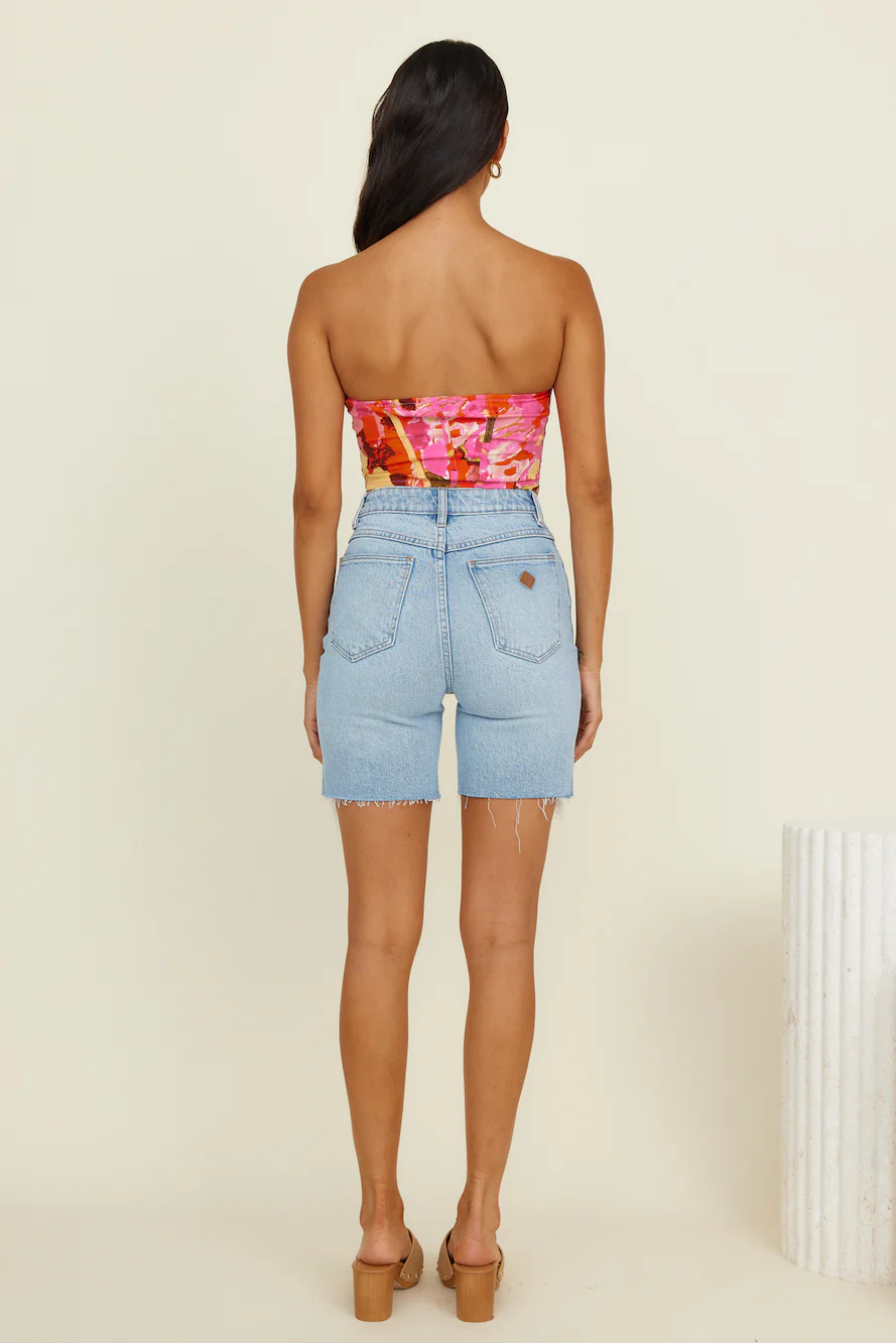 Glowing Sun Crop Top Pink