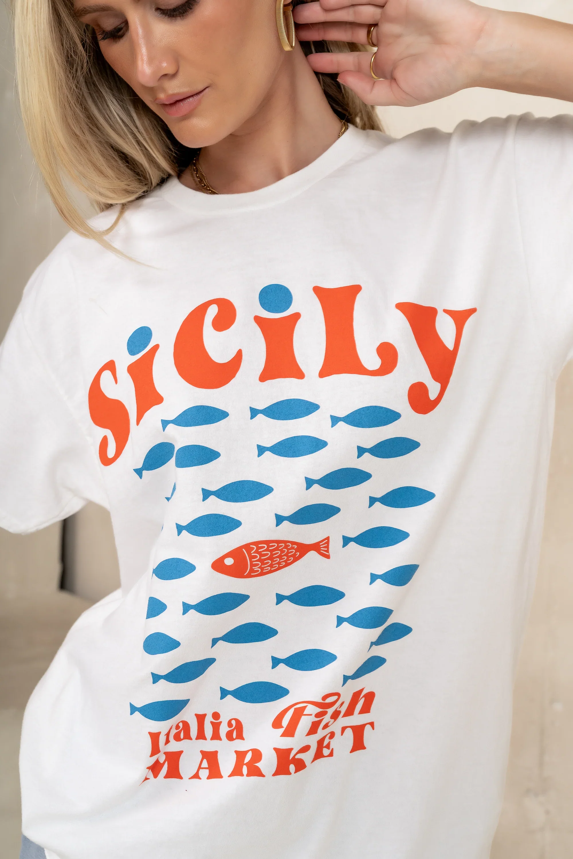 Sicily Oversized Graphic Tee