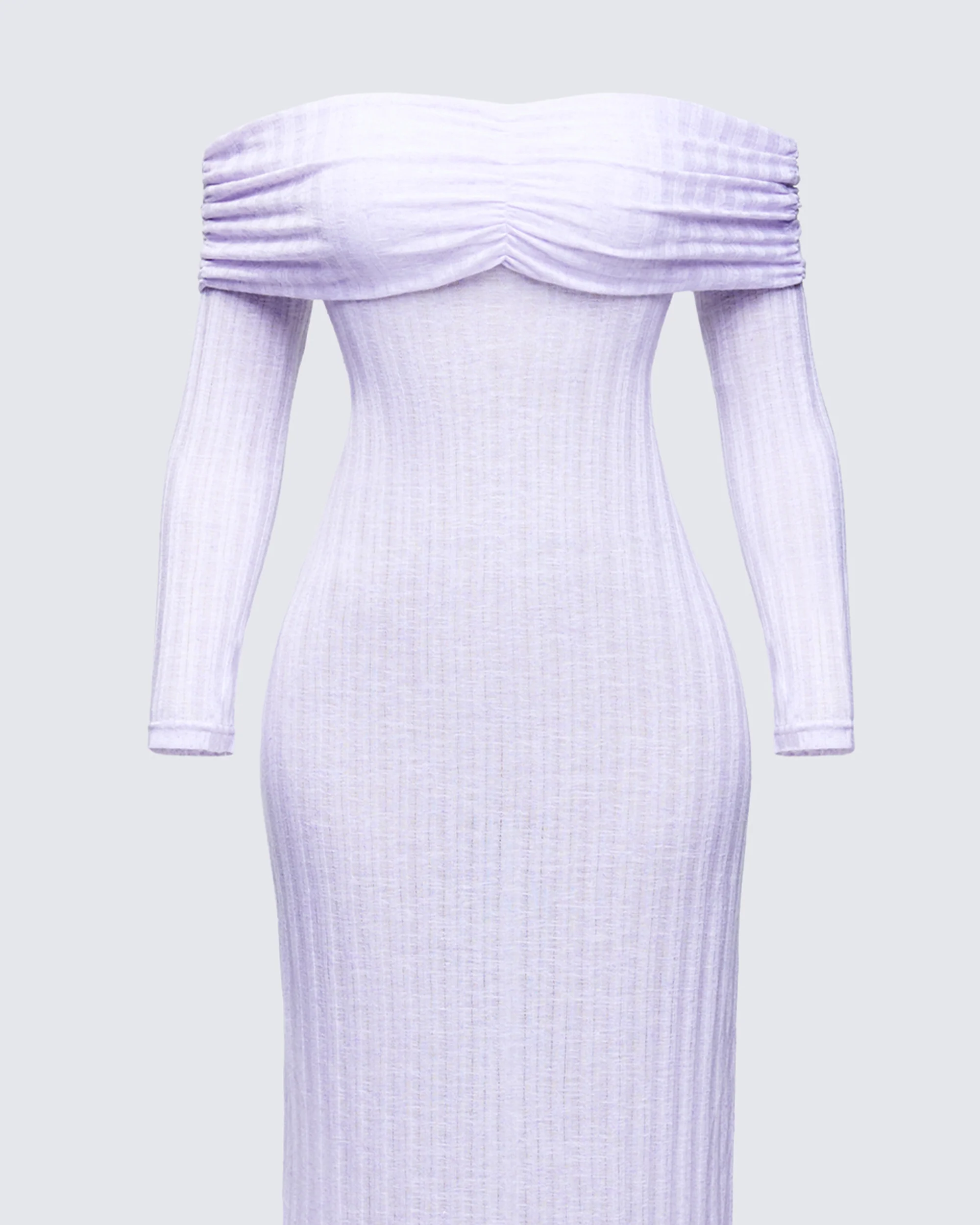 Sian Purple Knit Maxi Dress