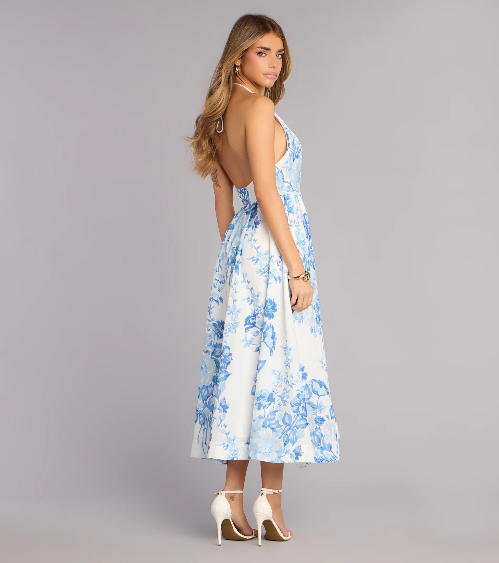 Garden RSVP Floral Midi Dress