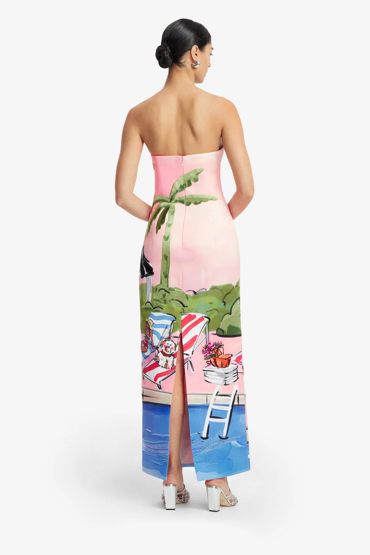 Ava Bustier Maxi Dress - Riviera Print
