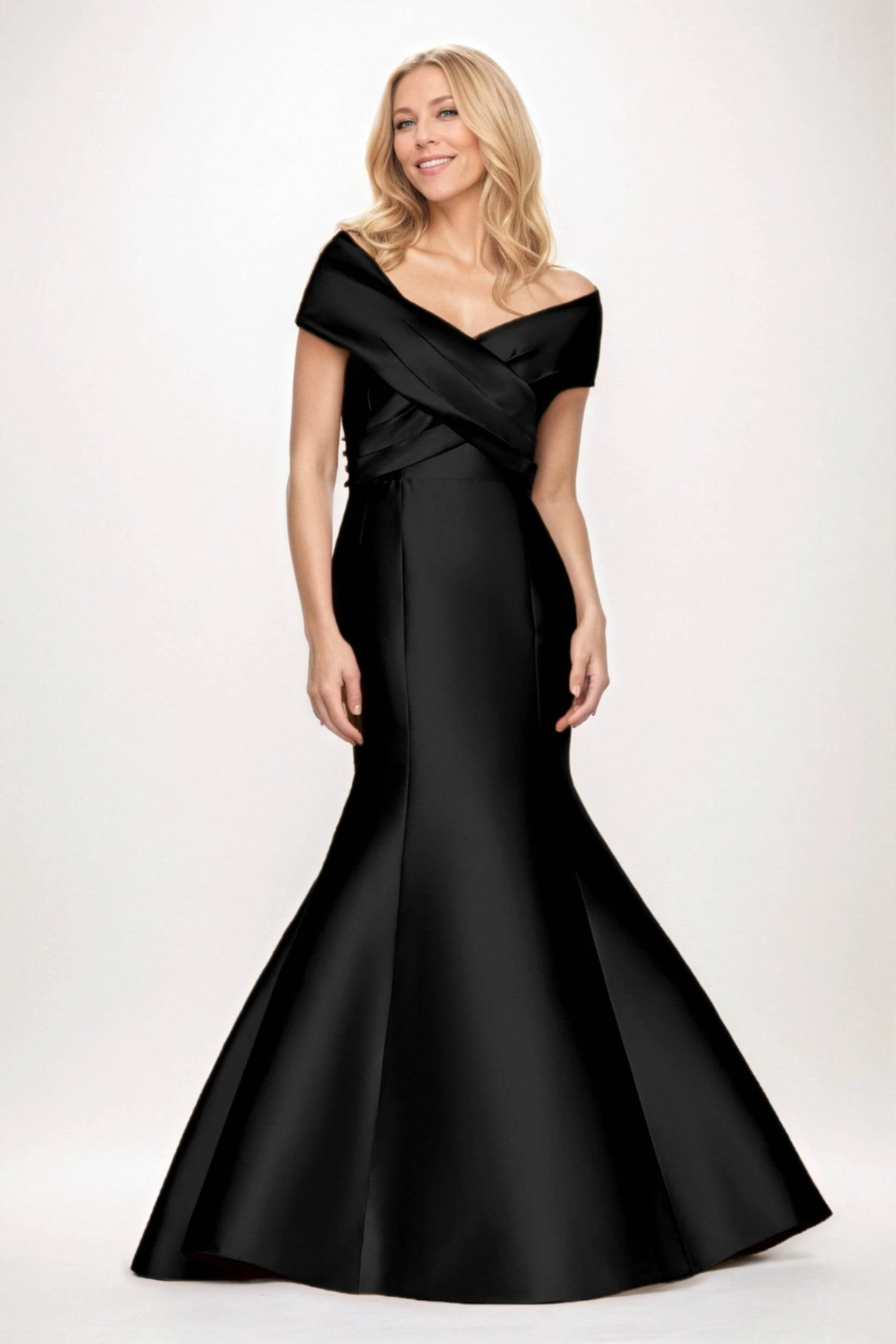 Trumpet-Mermaid Maxi Satin Mother of the Bride Dresses CM0407