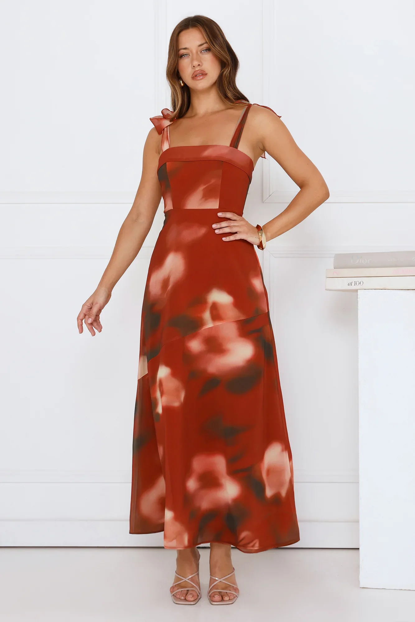 Fresh Feed Maxi Dress Rust