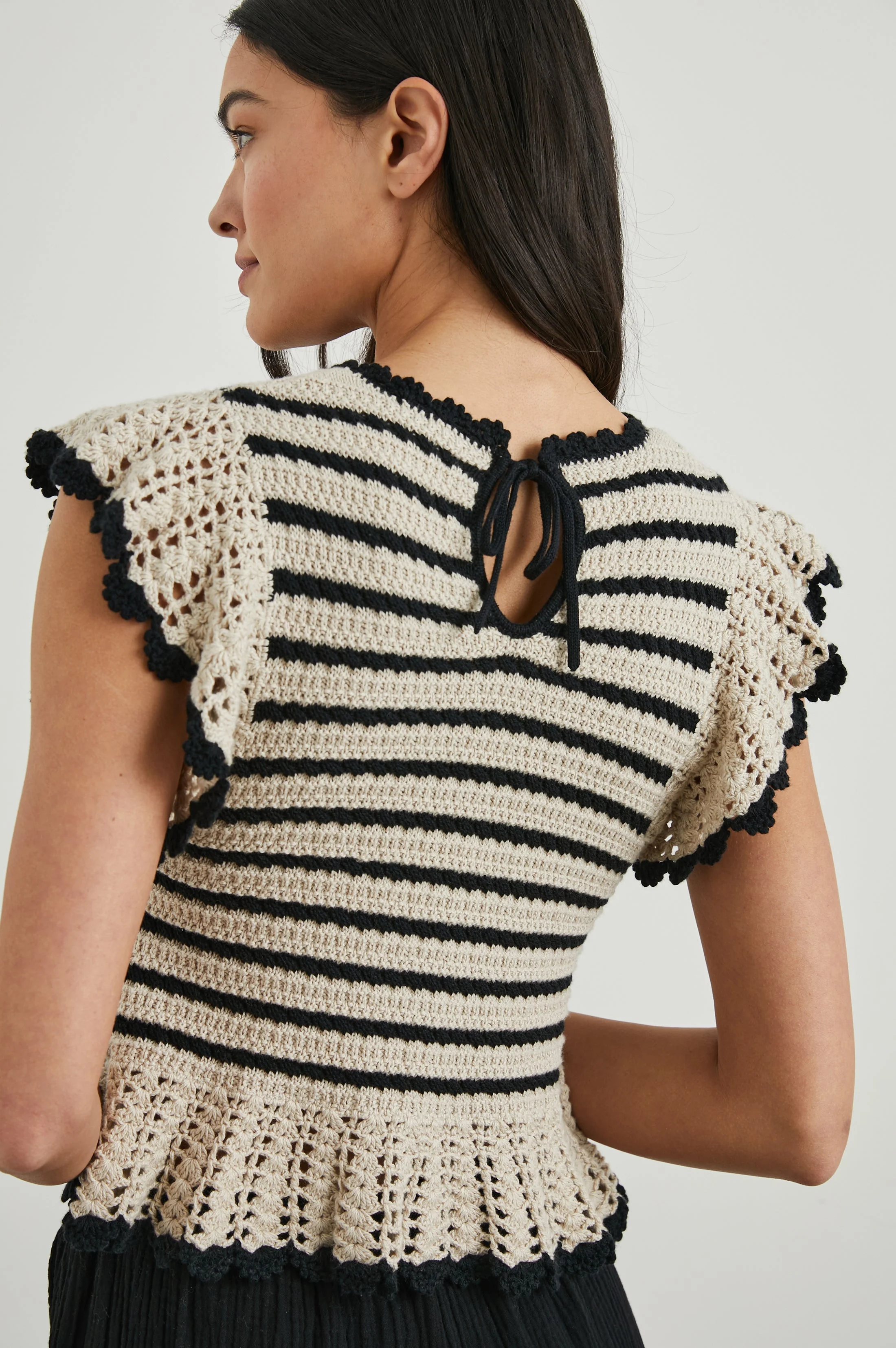 Coen Top - Oatmeal Black