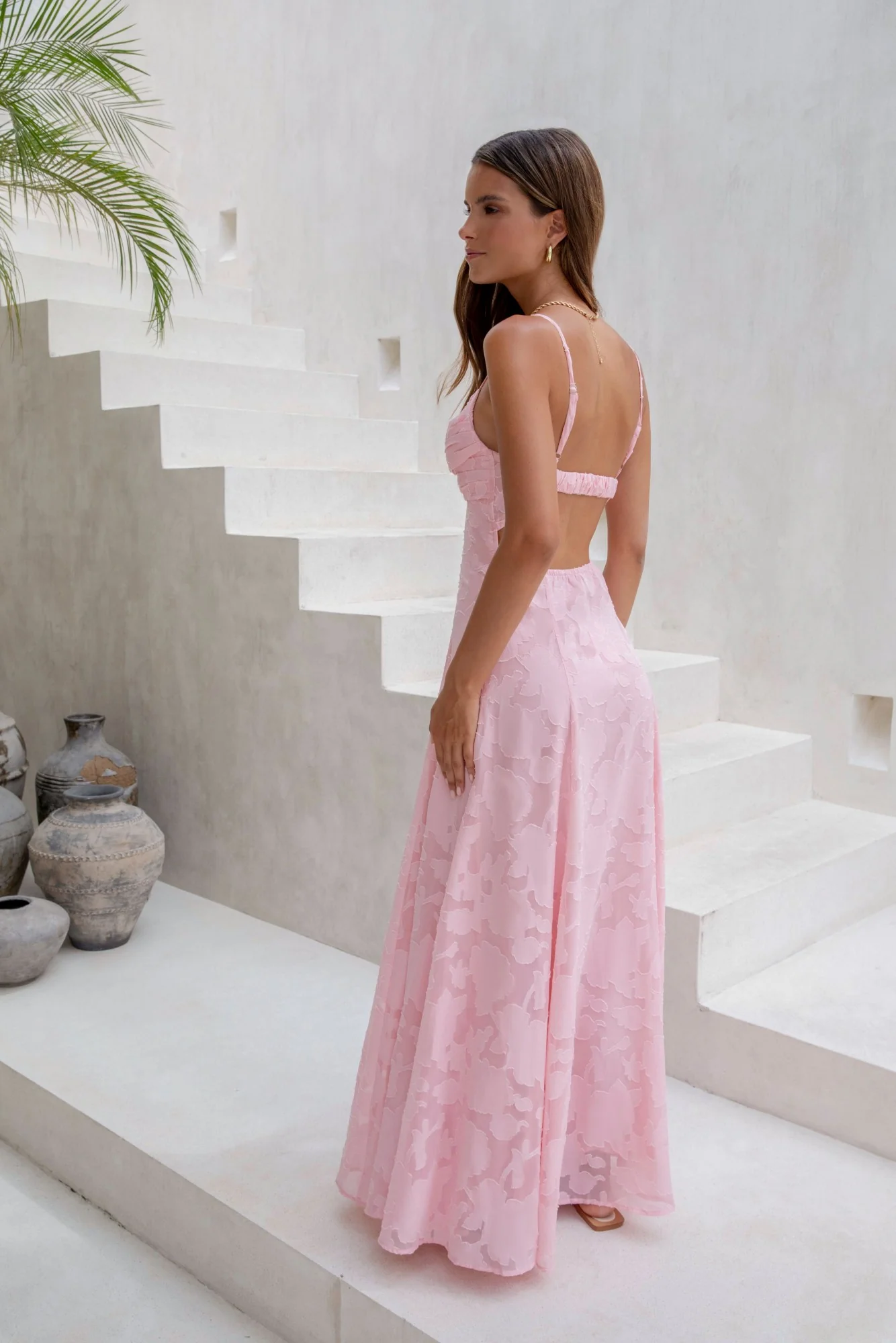 Lost In The Skies Maxi Dress Pink - luluinthesky