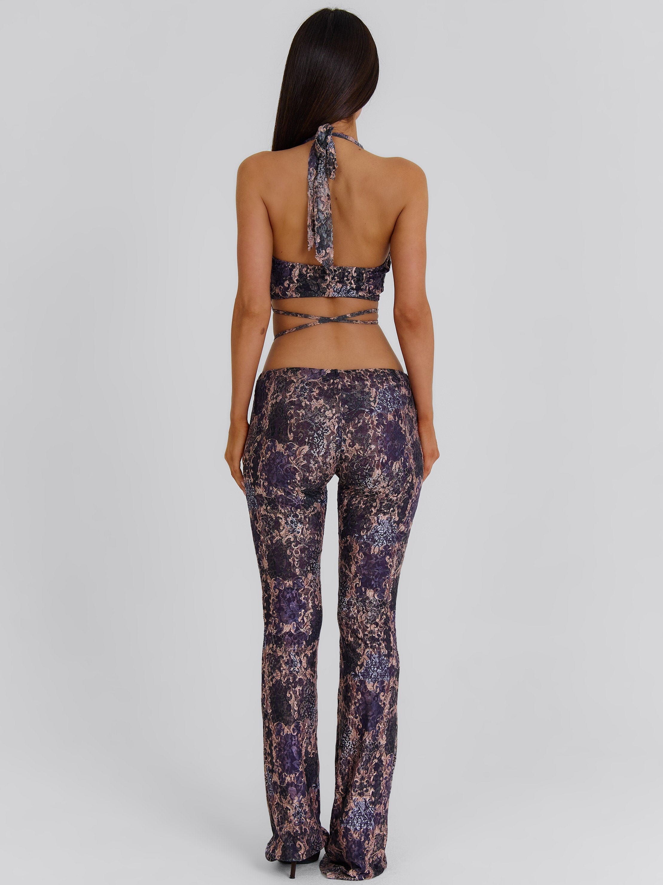 SHANEL CROP TOP DEEP PURPLE