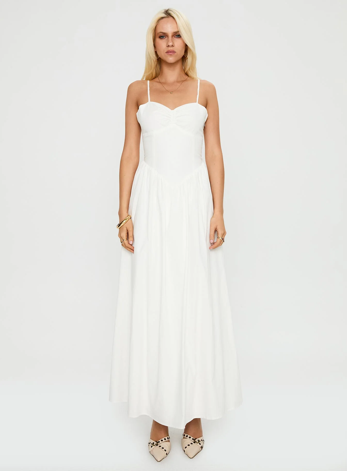 Ceremonious Maxi Dress White - luluinthesky