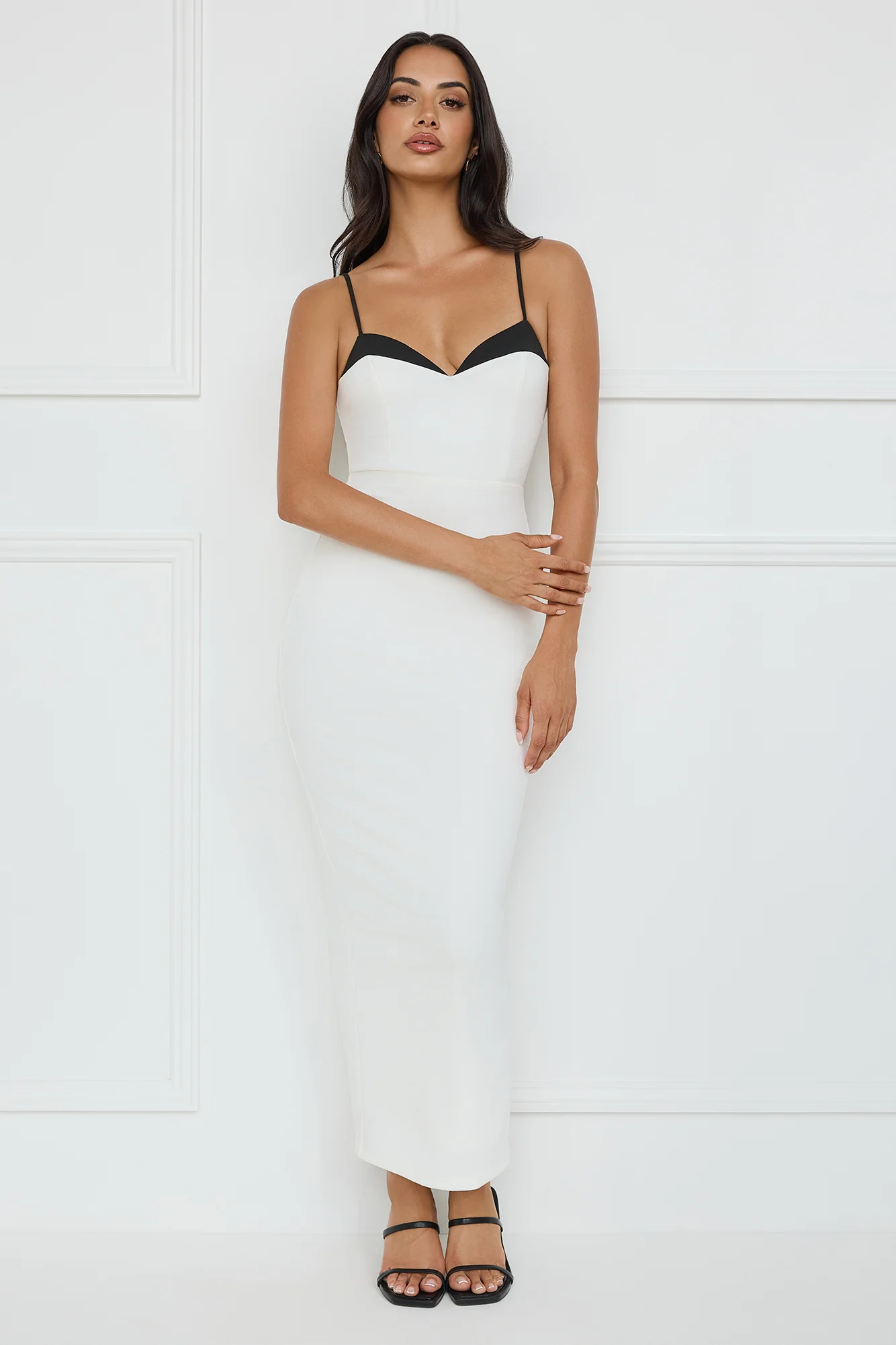 Chic Sophistication Maxi Dress White - luluinthesky