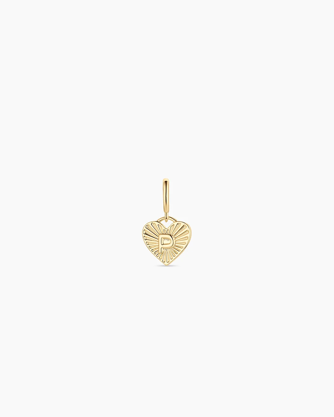Vintage Heart Alphabet Parker Charm