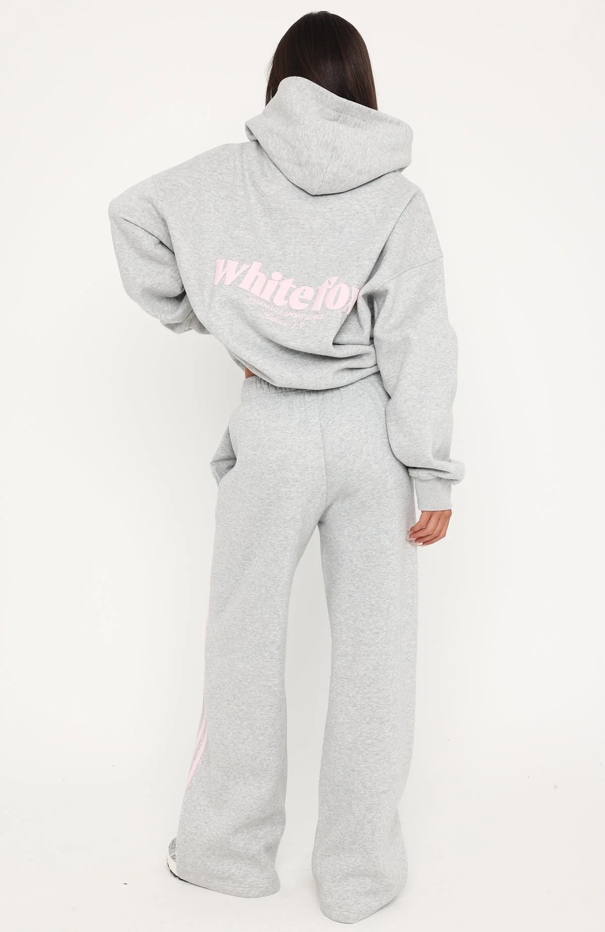 Release 15 Asalia Wide Leg Sweatpants Dark Grey Marle