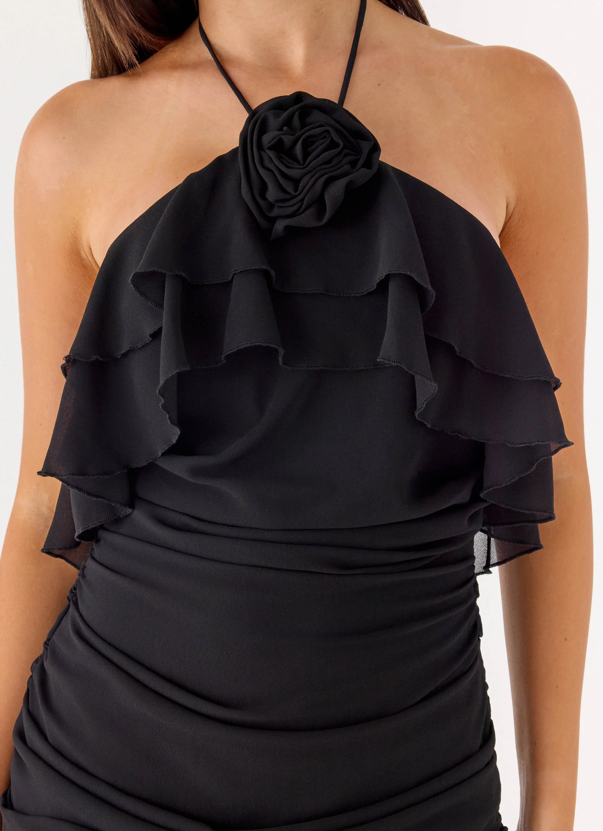 Haille Mini Dress - Black - luluinthesky