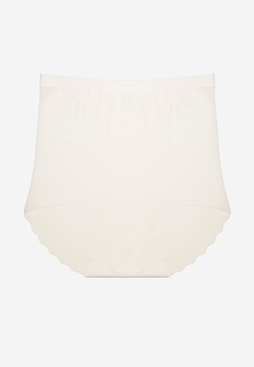Biała Bezszwowa Bielizna modelująca Majtki High Waist Falawena