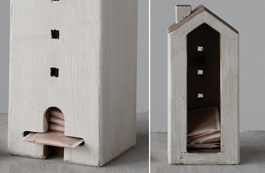 Farmhouse Tea Bag Wall Caddy