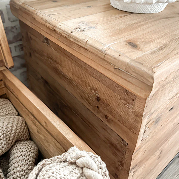 Reclaimed Wood Bee Box Trunks, Set of Two