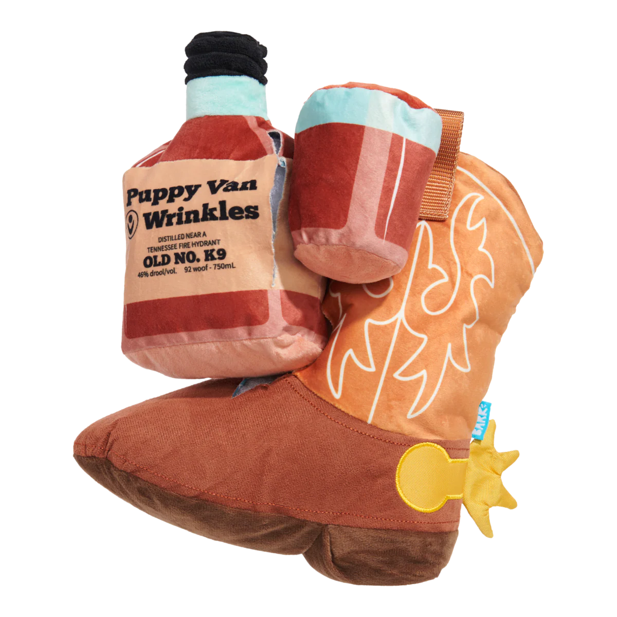 Bottoms Up Boot Plush 2-In-1 + Enrichment Dog Toy