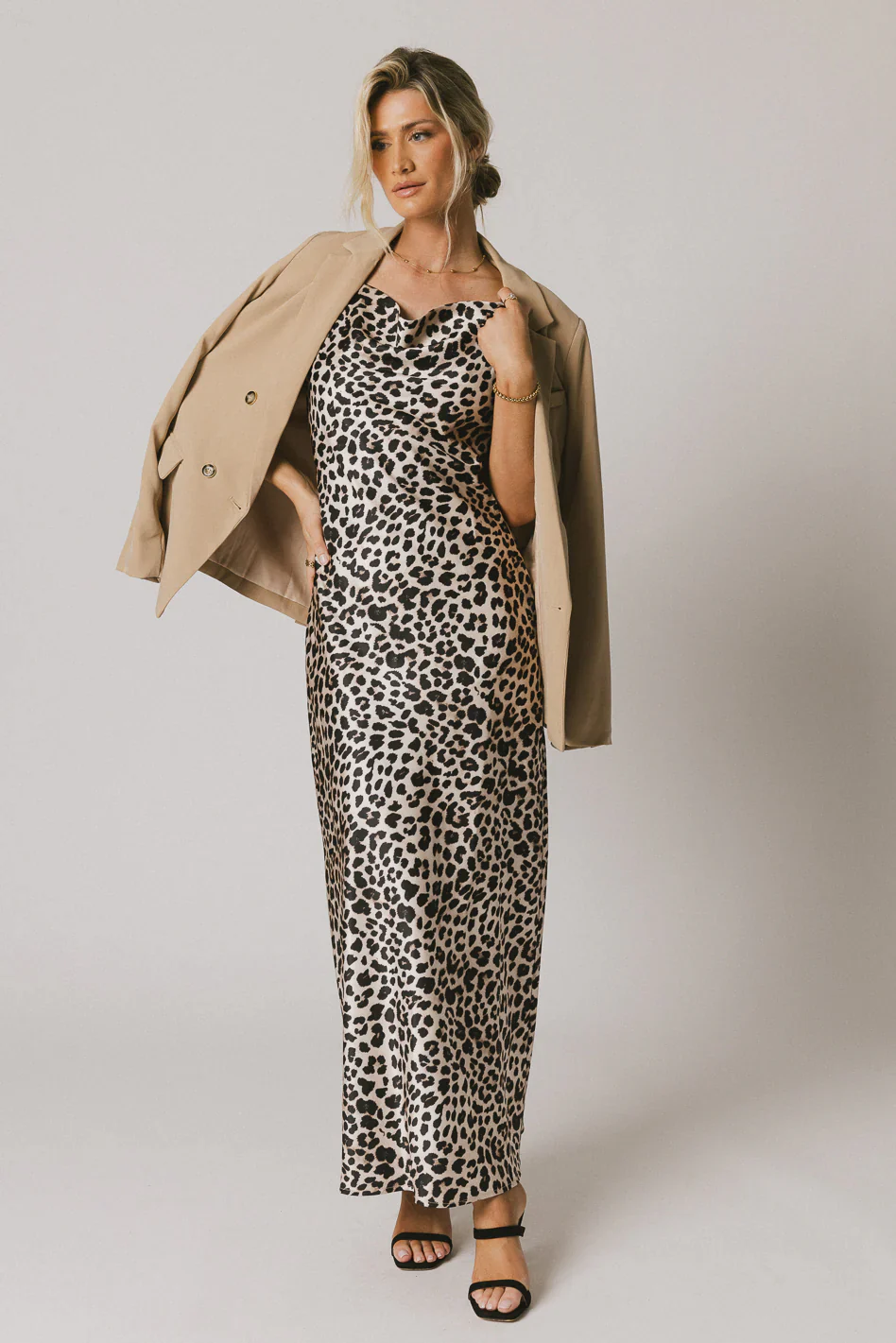 Kea Leopard Print Maxi Dress