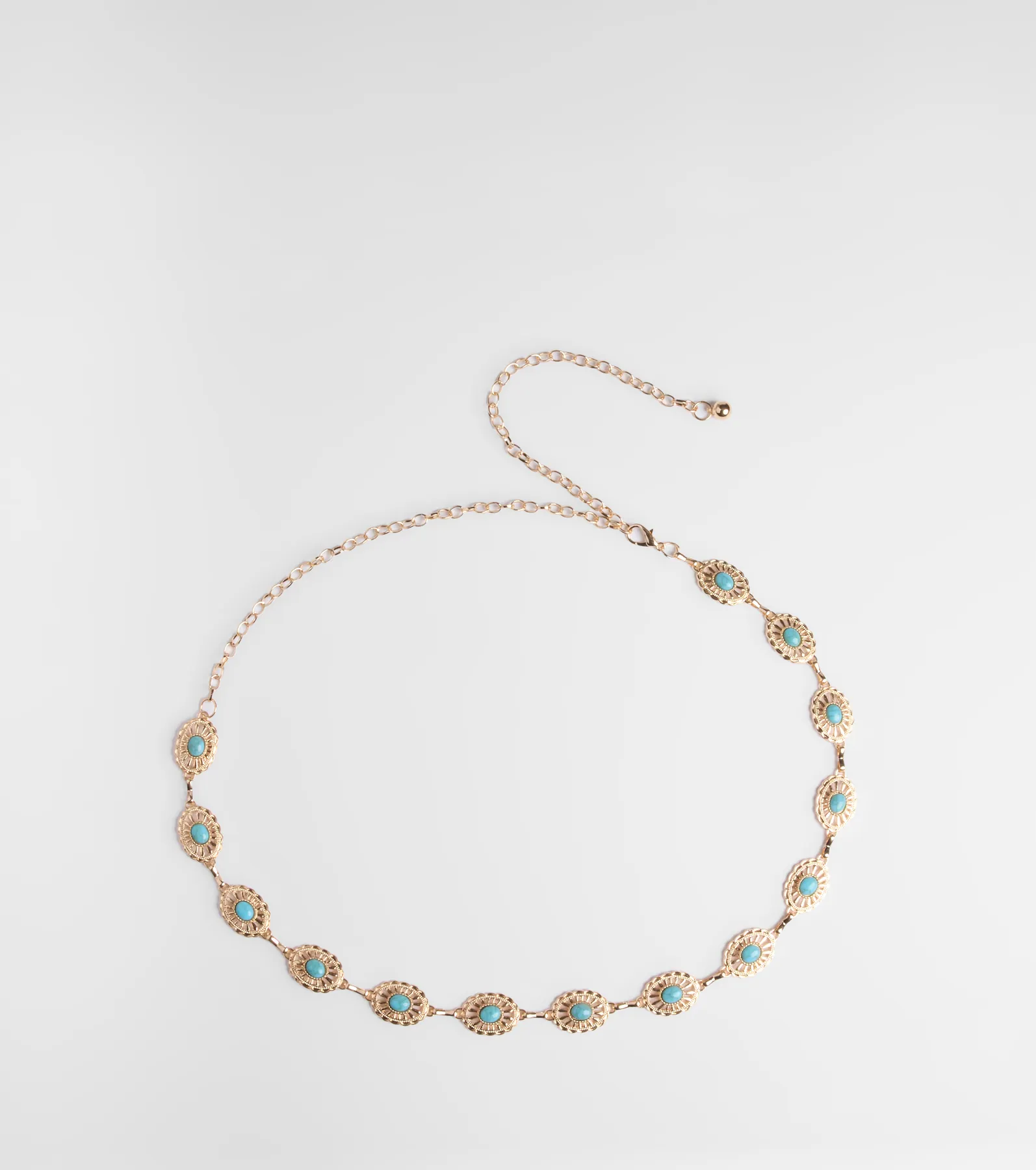 Free Riders Colored Stone Chain Belt