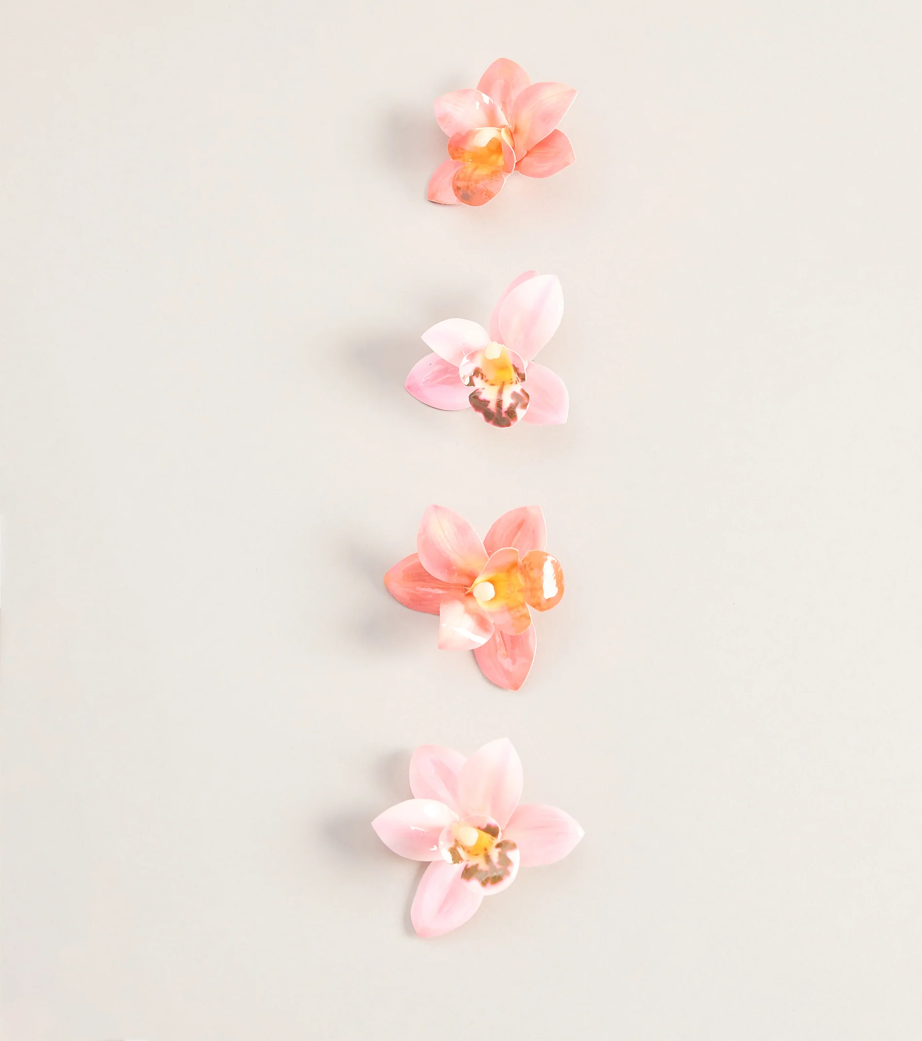 Tropical Flair Four-Pack Hair Clips Set