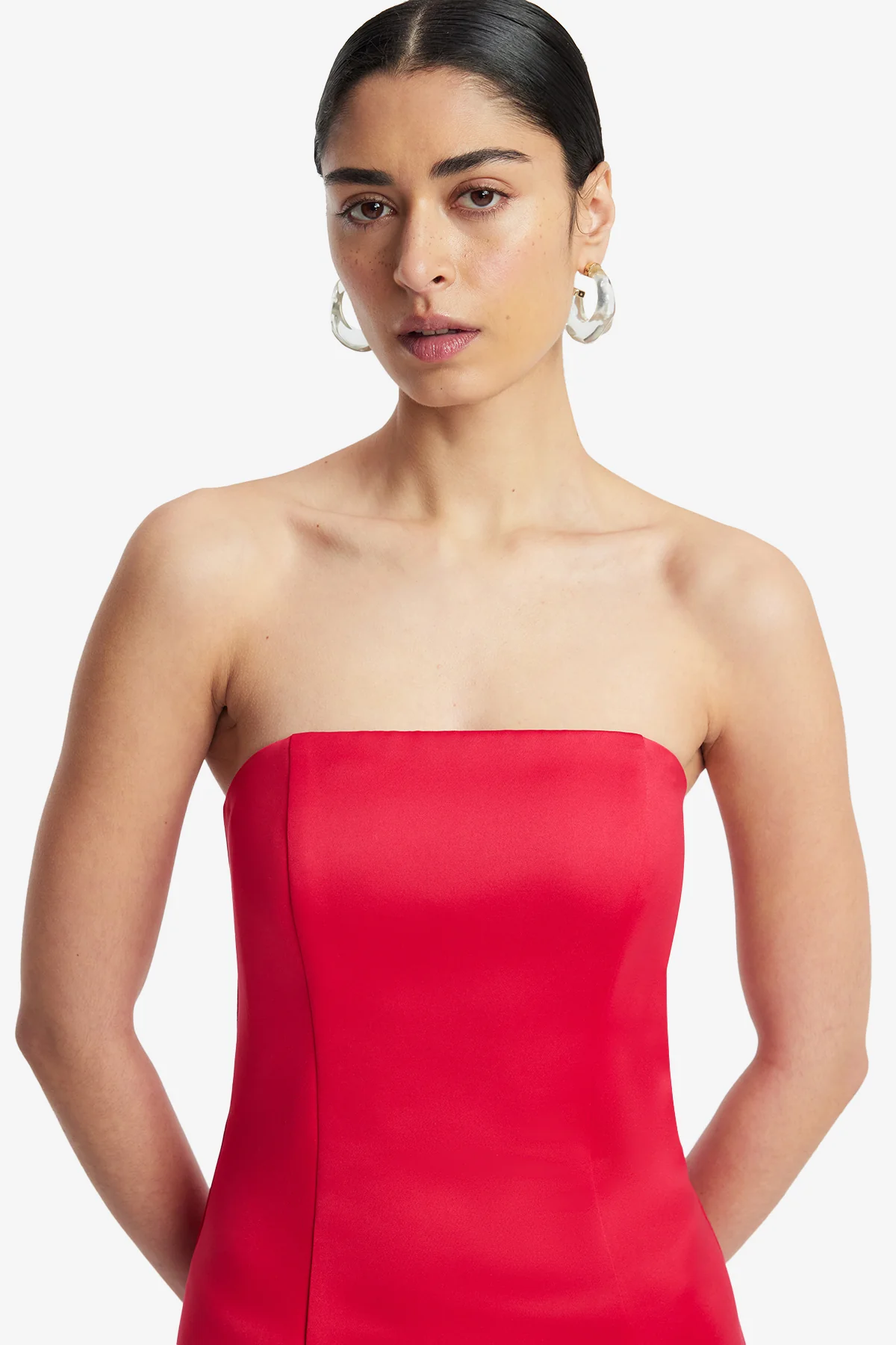 Rayna Appliqué Bustier Maxi Dress - Rosa