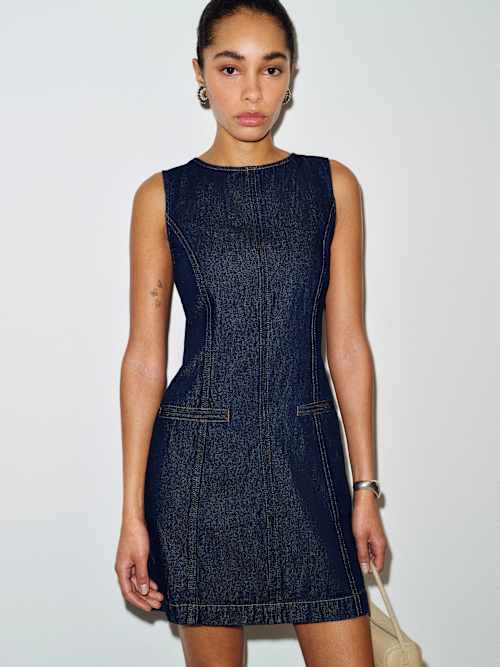 Citron Denim Mini Dress