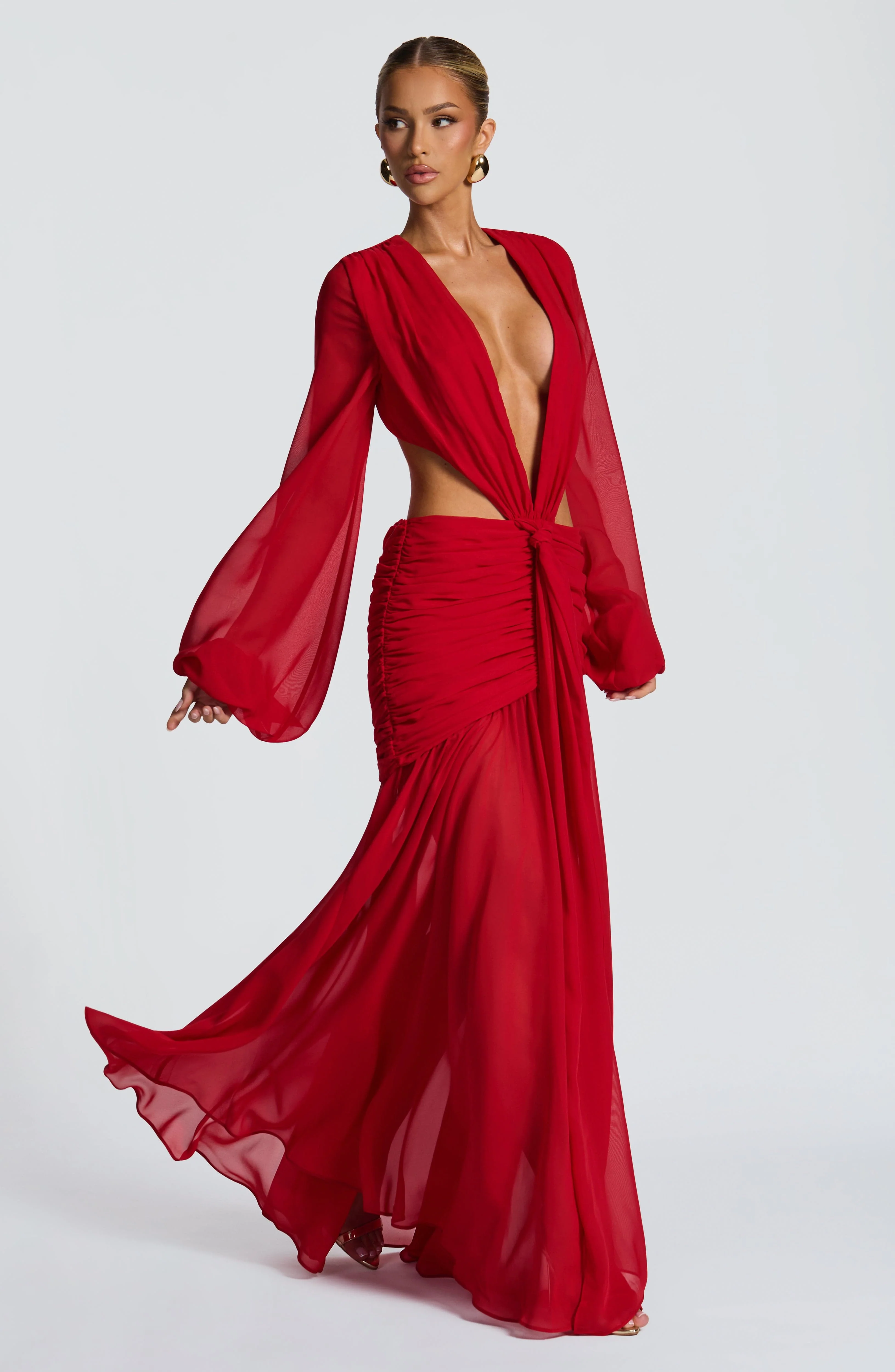 Andrina Maxi Dress - Red