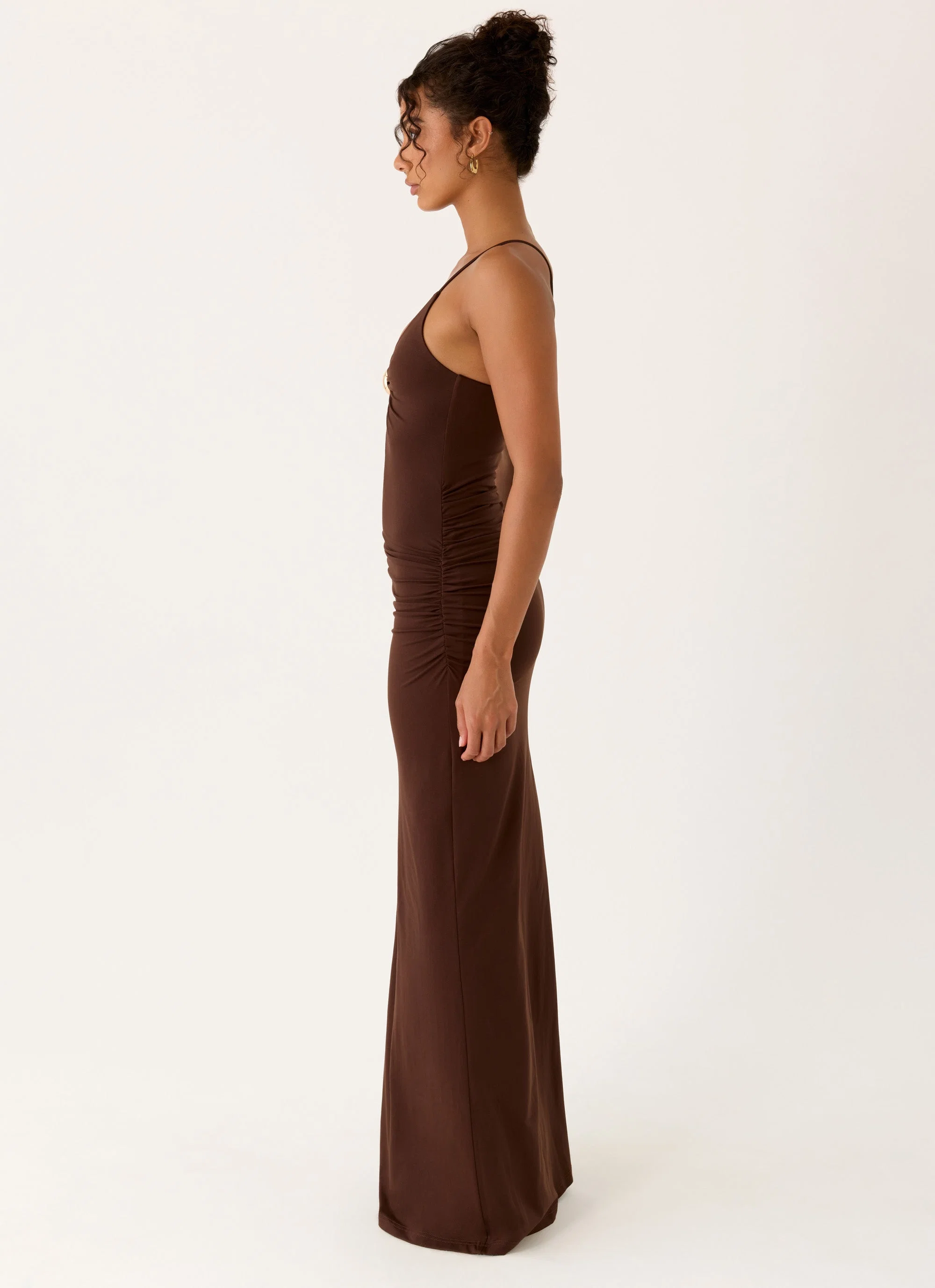 Inez Maxi Dress - Chocolate