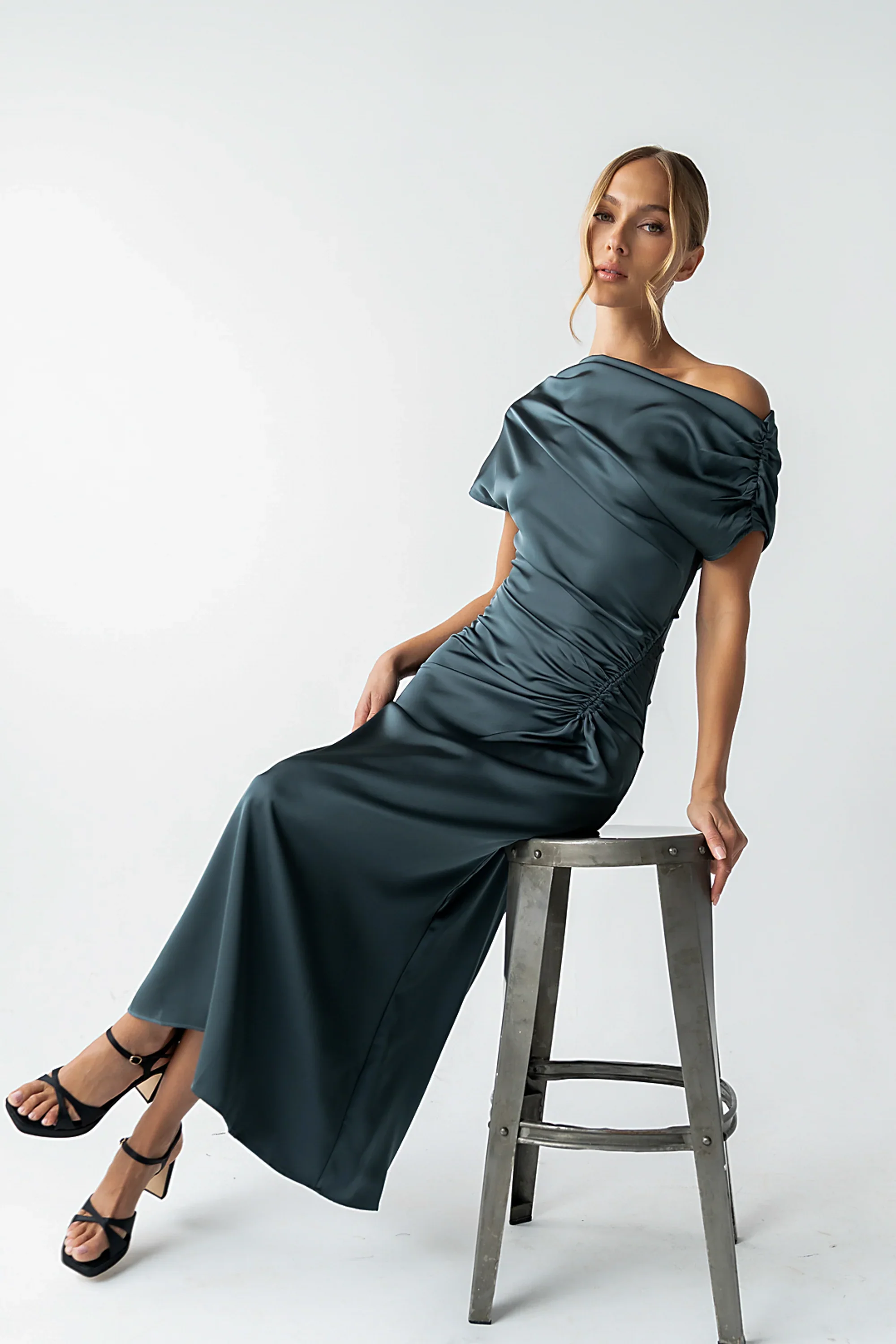 Gigi Ruched Maxi Dress