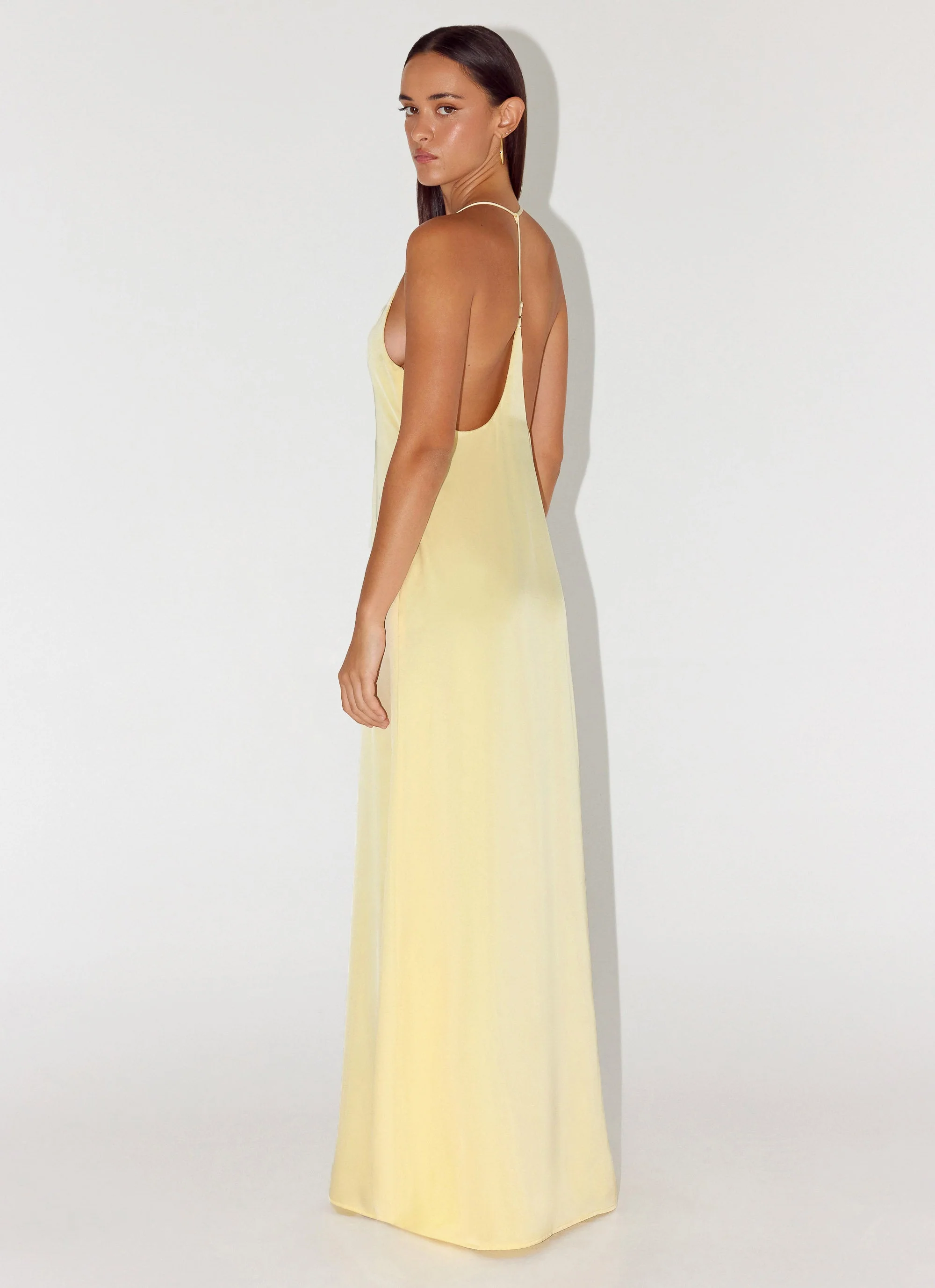 Fine Line Maxi Dress - Yellow