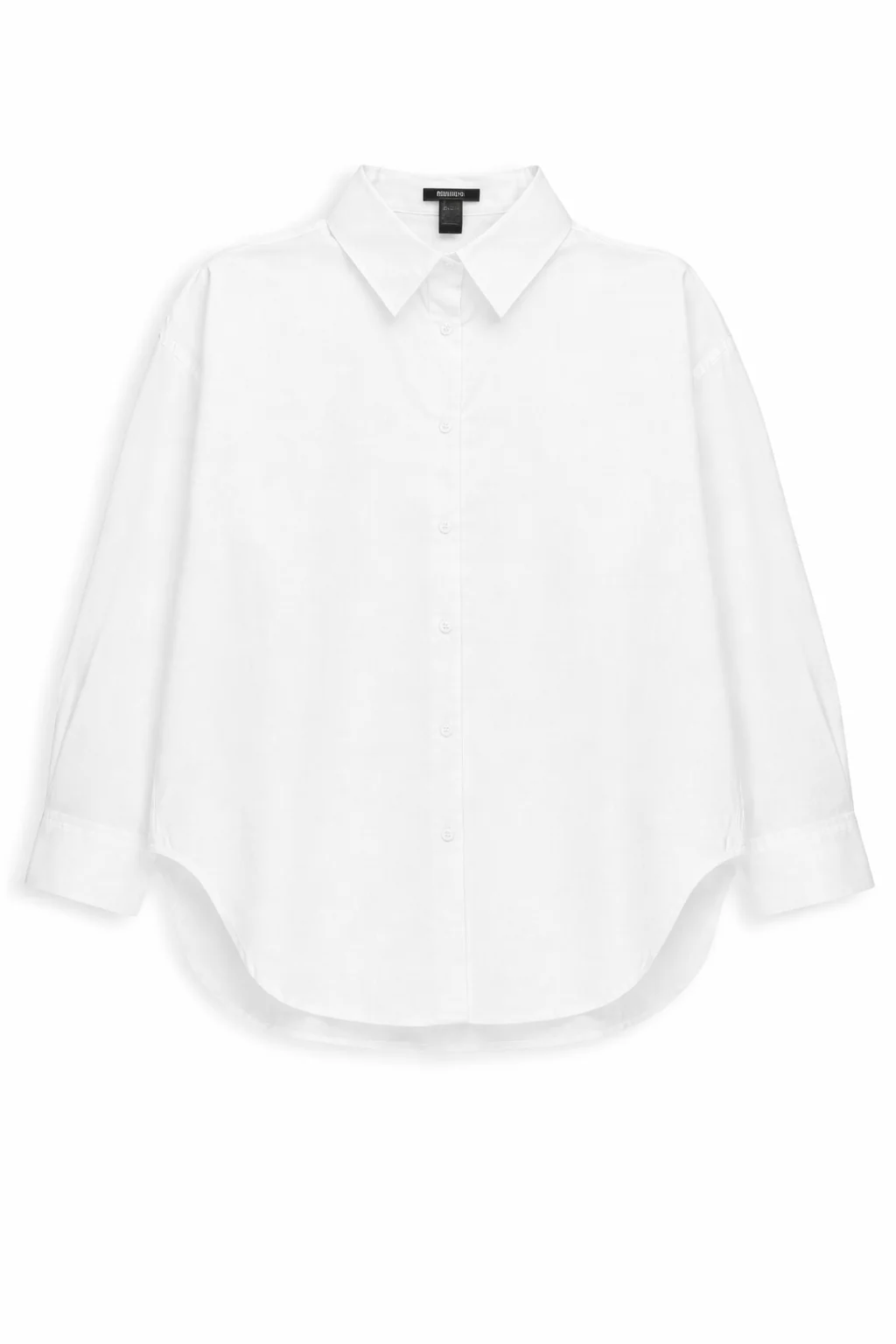 Long Sleeve Oversized Poplin Top