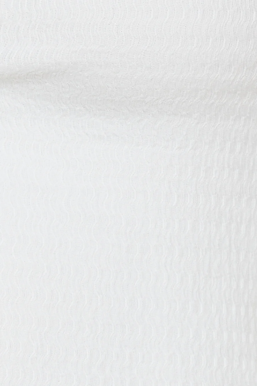 Vice Versa Crop Top White