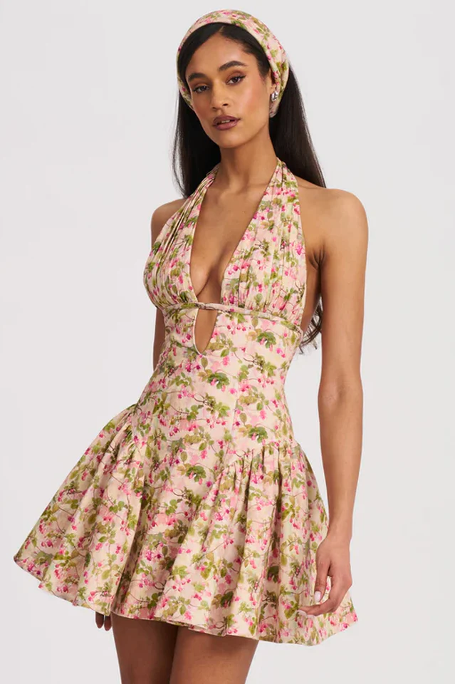 Mackenzie Floral Print Mini Dress