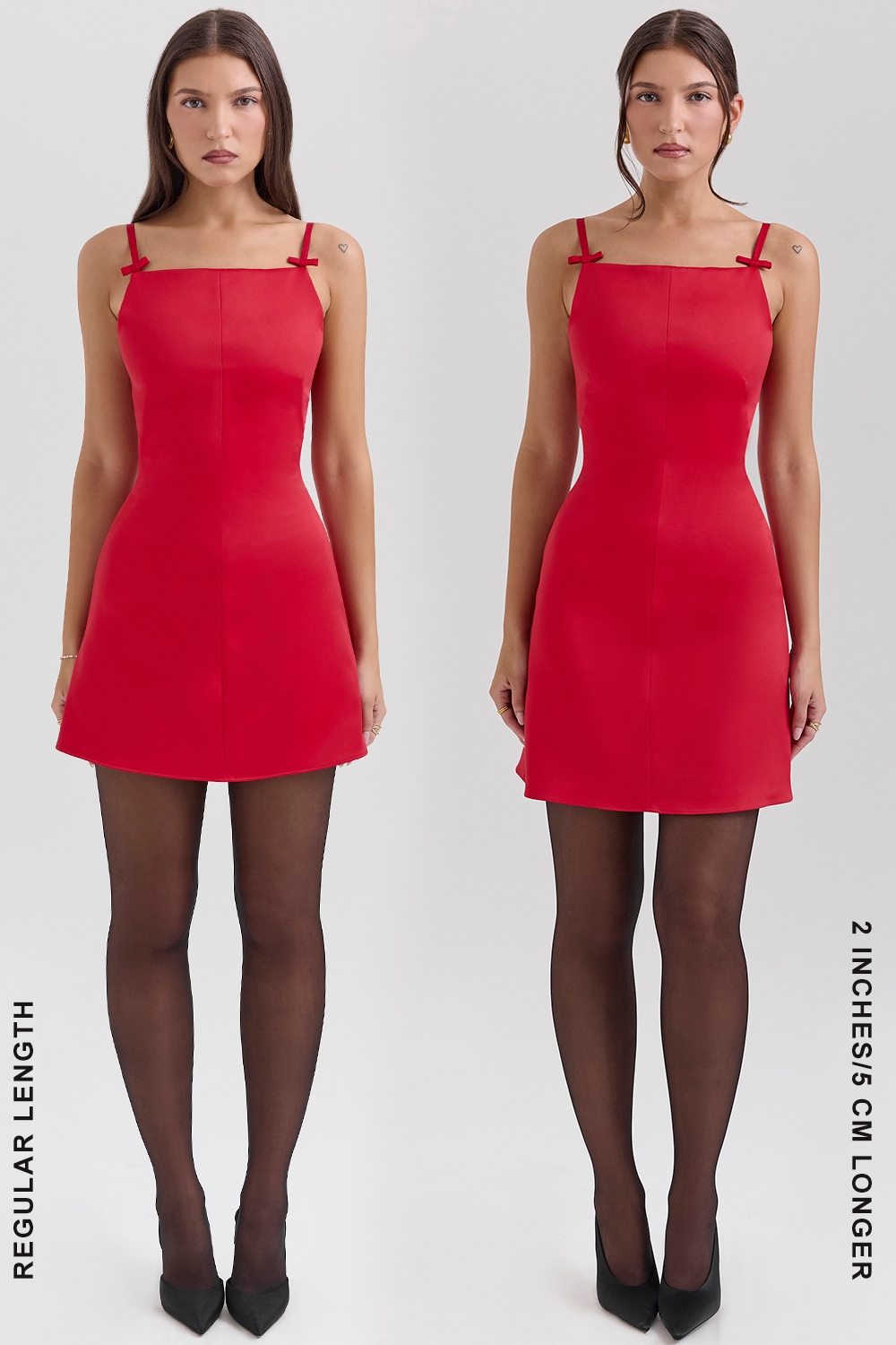 Scarlet Square Neck A-Line Mini Dress