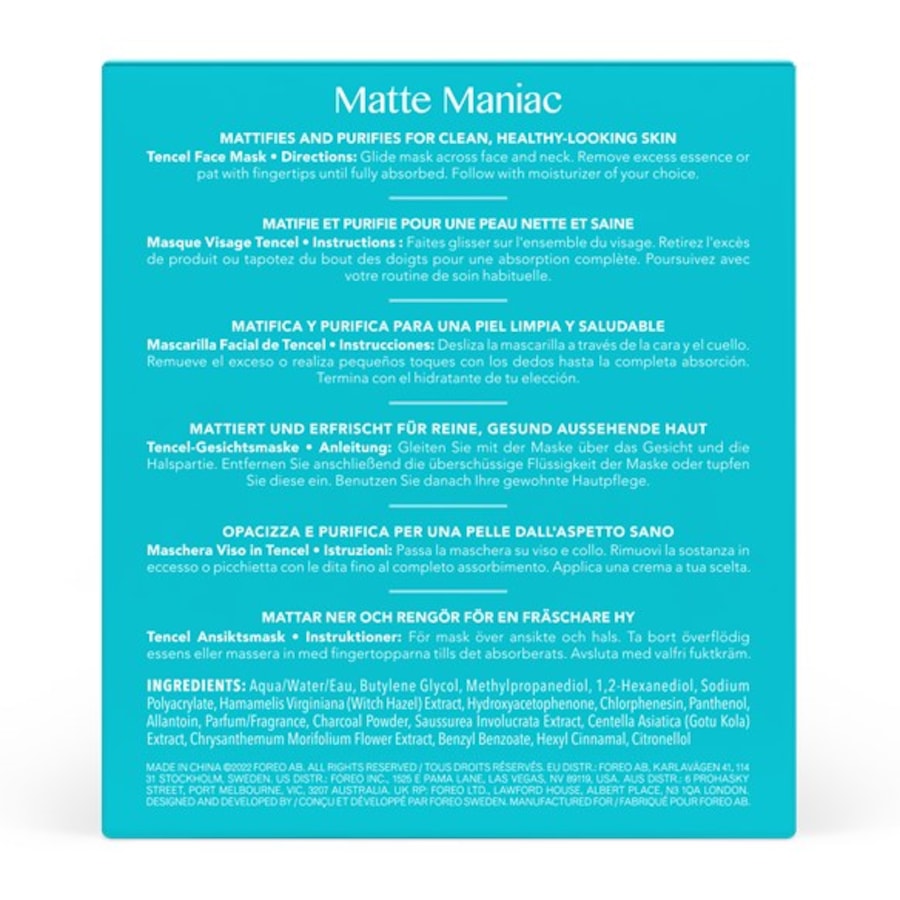 Foreo Leczenie maską Podkładki pod maski UFO Matte Maniac 2.0