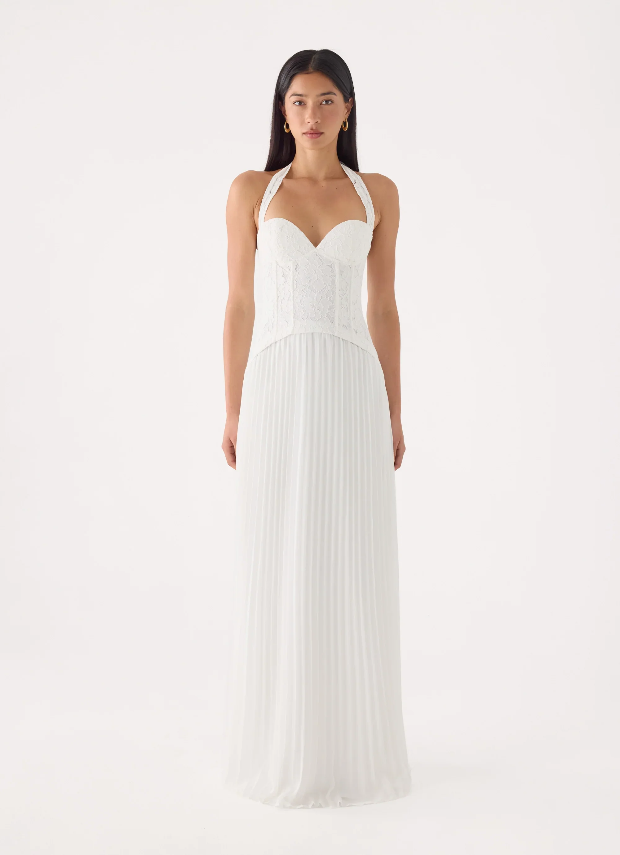 Tunnel Vision Maxi Dress - White