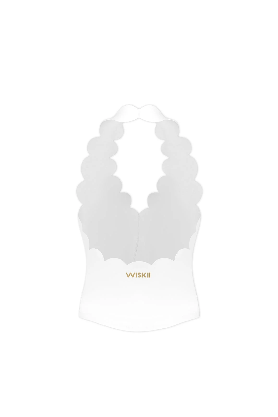 Riviera Scallop Halter Bra Tank