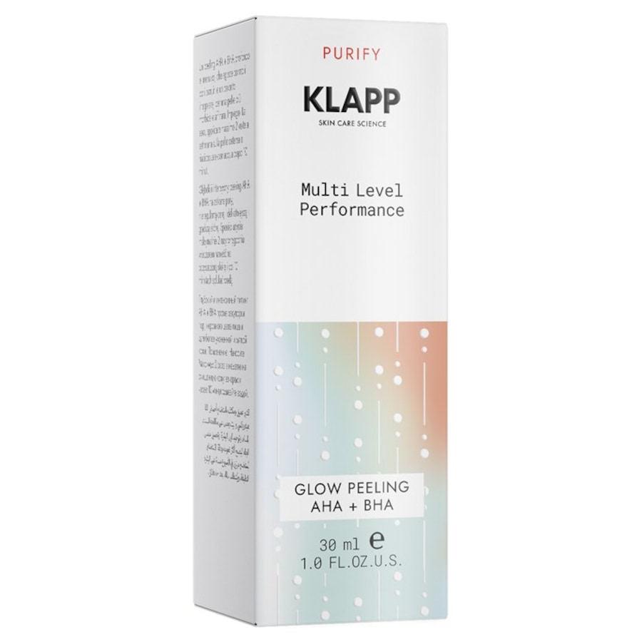 KLAPP Wydajność na wielu poziomach Glow Peeling AHA + BHA