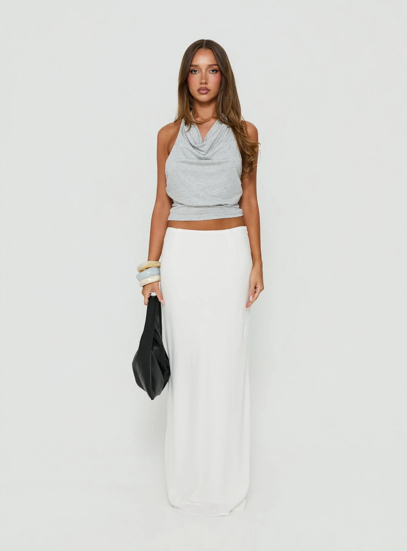 Jodie Maxi Skirt White