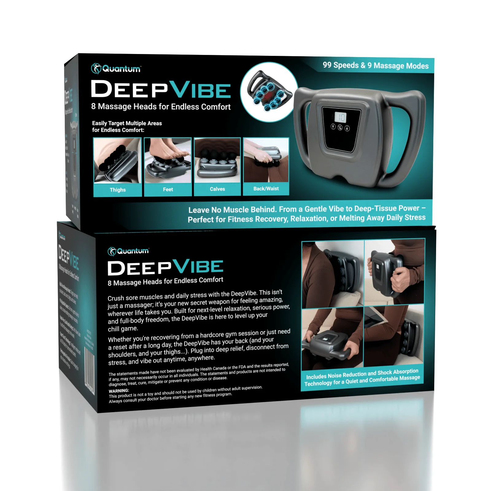 Quantum DeepVibe 8-Headed Muscle Massager