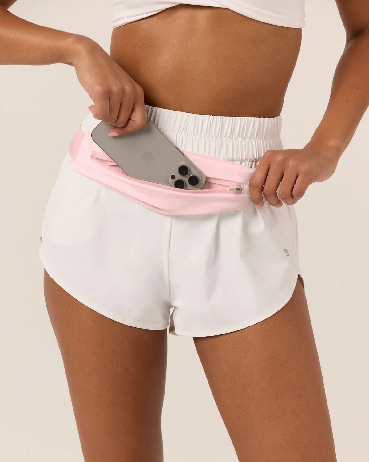 Slim Run Belt Bag | Light Pink