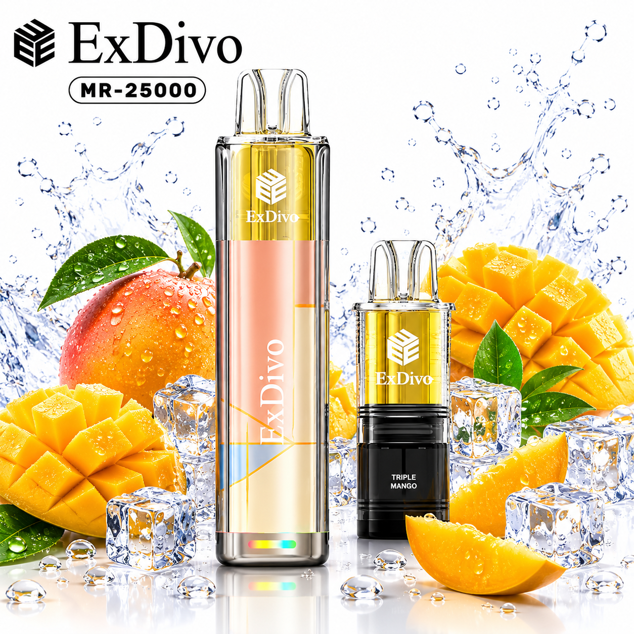 TRIPLE MANGO - ExDivo KUZ 25K Replaceable Pod Vape