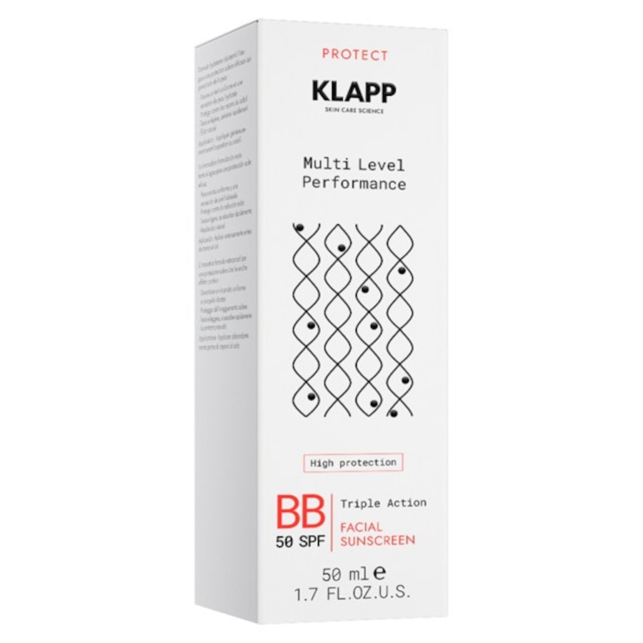 KLAPP Wydajność na wielu poziomach BB Facial Sunscreen 50 SPF