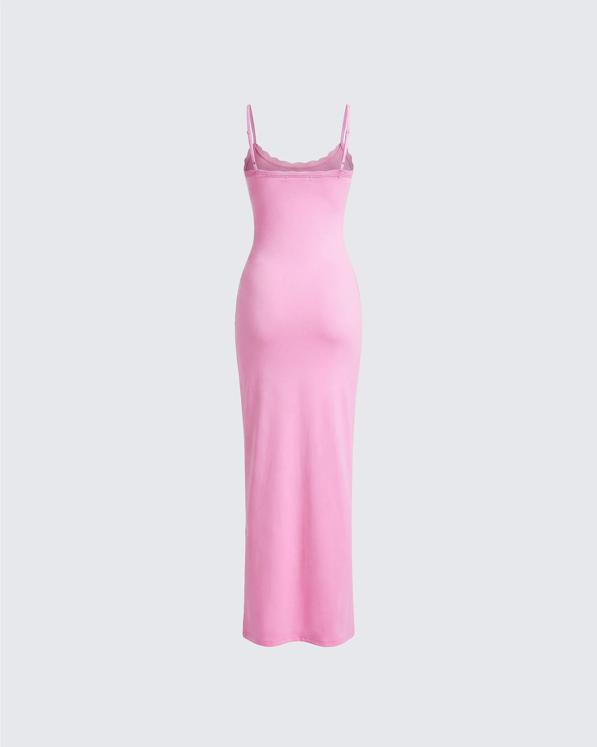 Kayla Pink Fitted Maxi Dress